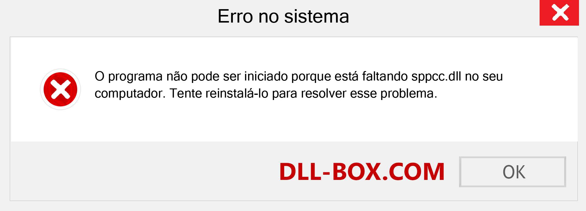 Arquivo sppcc.dll ausente ?. Download para Windows 7, 8, 10 - Correção de erro ausente sppcc dll no Windows, fotos, imagens